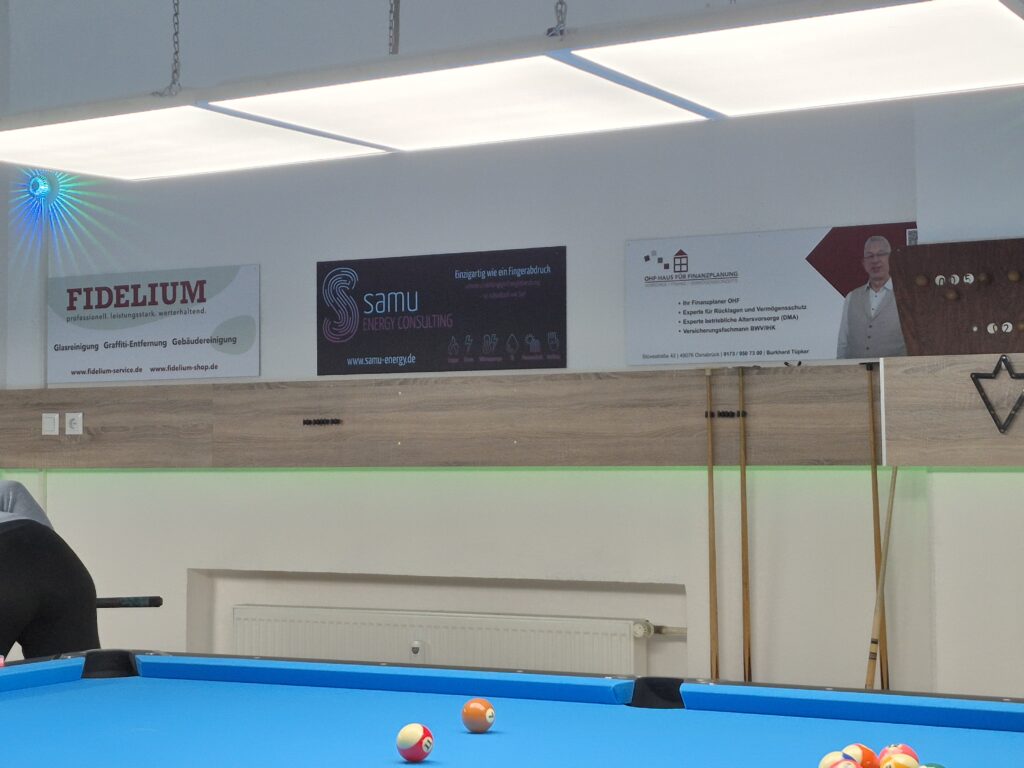 Fidelium, Samu Energy Consulting und OHF Werbung im Clubhaus