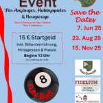 Funball Event Save the Dates (7. Juni, 23. August, 15. November 2025)