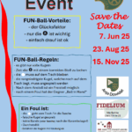 Funball Event Save the Dates Seite B (Regeln, Vorteile, Fouls)